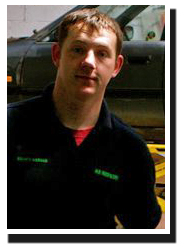 Alan Egan, qualified bodywork and paint technician at Egan's Garage
