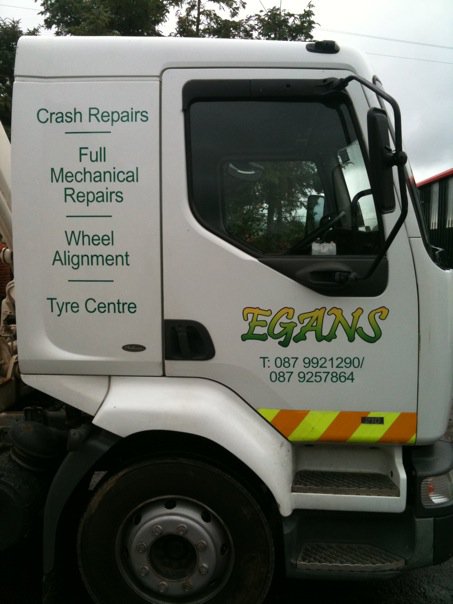 Another angle of the recovery truck in action